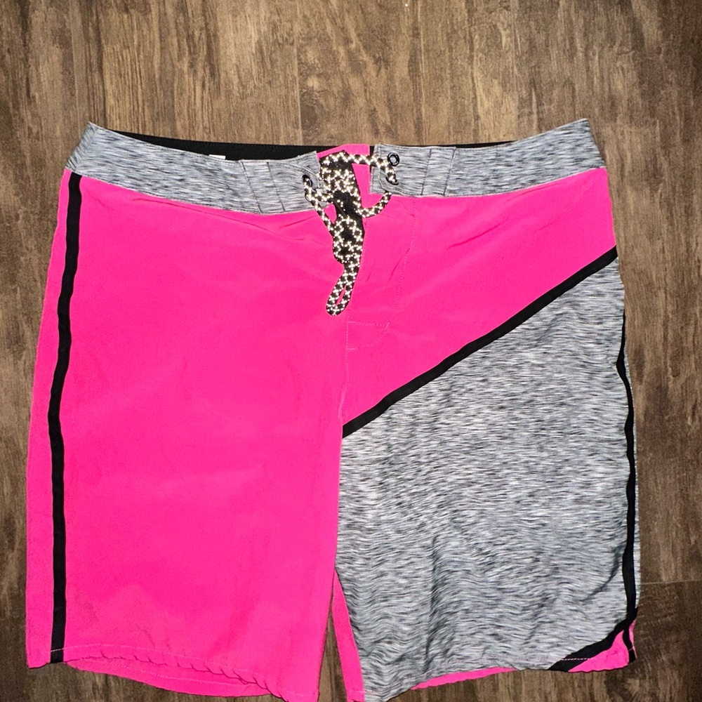 American Eagle Outfitters Pink and Gray Athletic Shorts